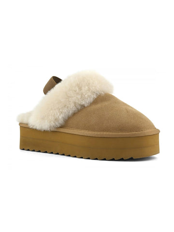 Colors of California Slipper platform in suede