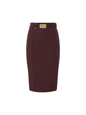 Elisabetta Franchi Gonna con cintura logata