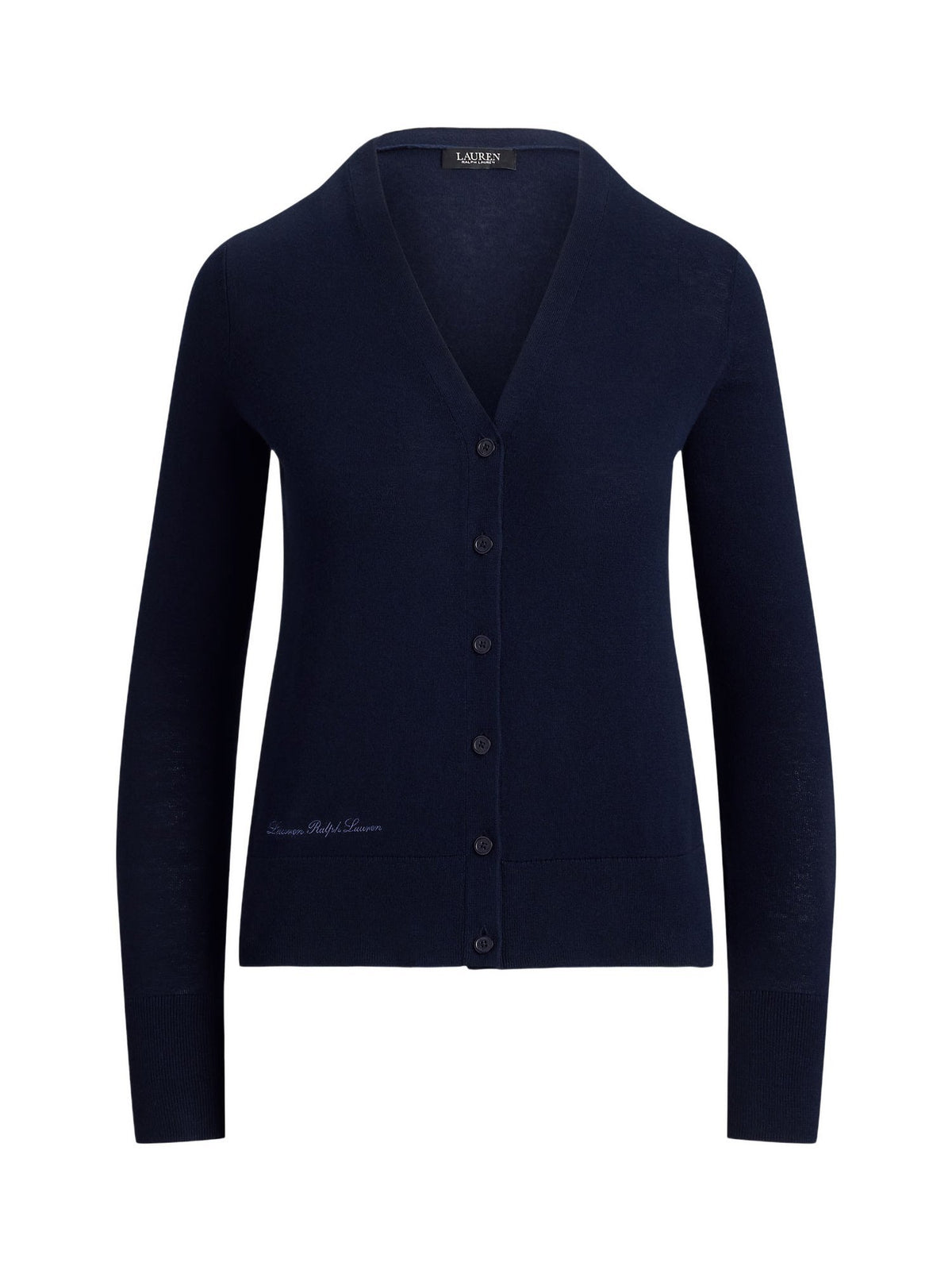 Cardigan con scollo a V in cotone e modal