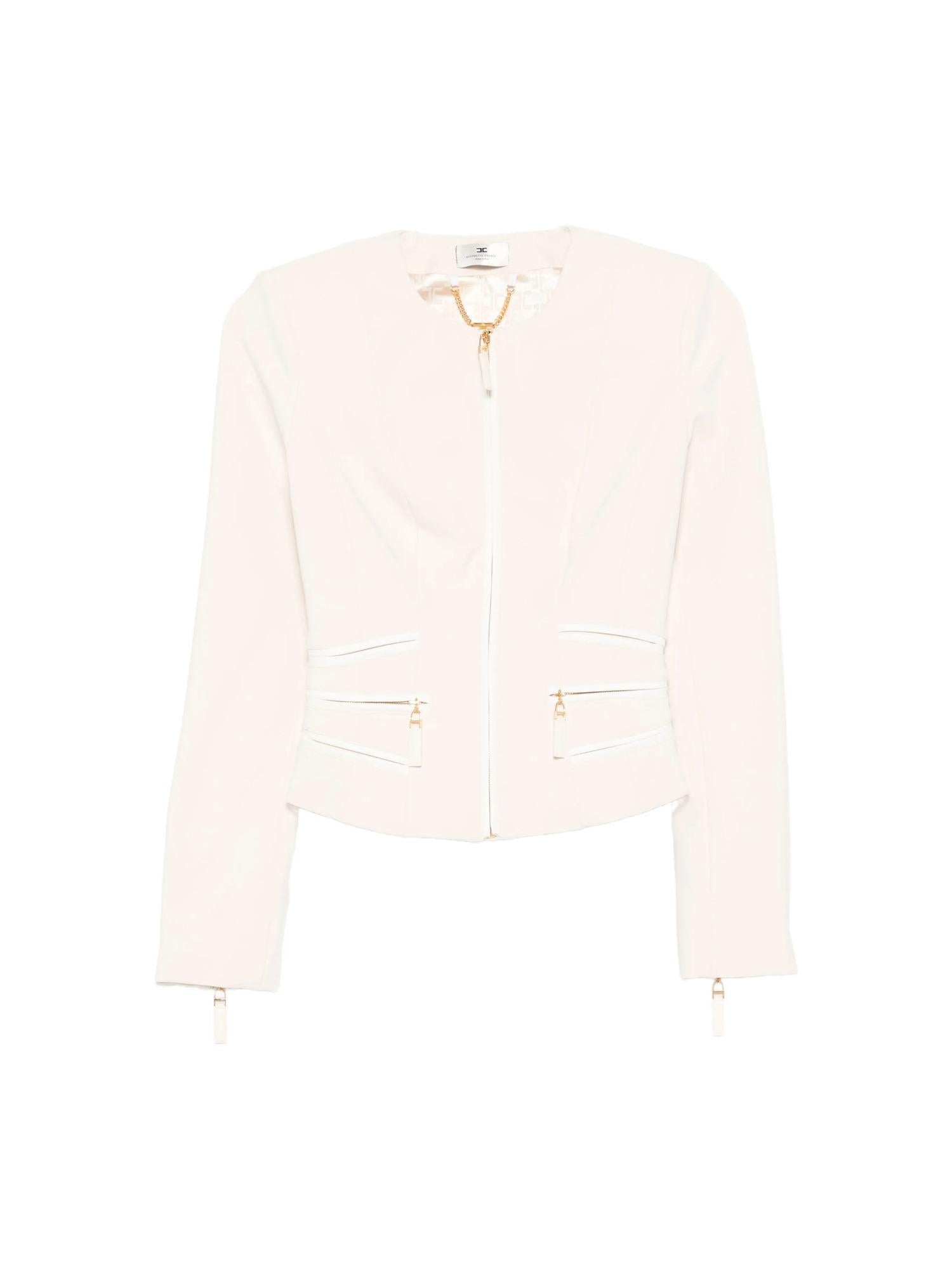 Elisabetta Franchi Giacca in crepe con zip