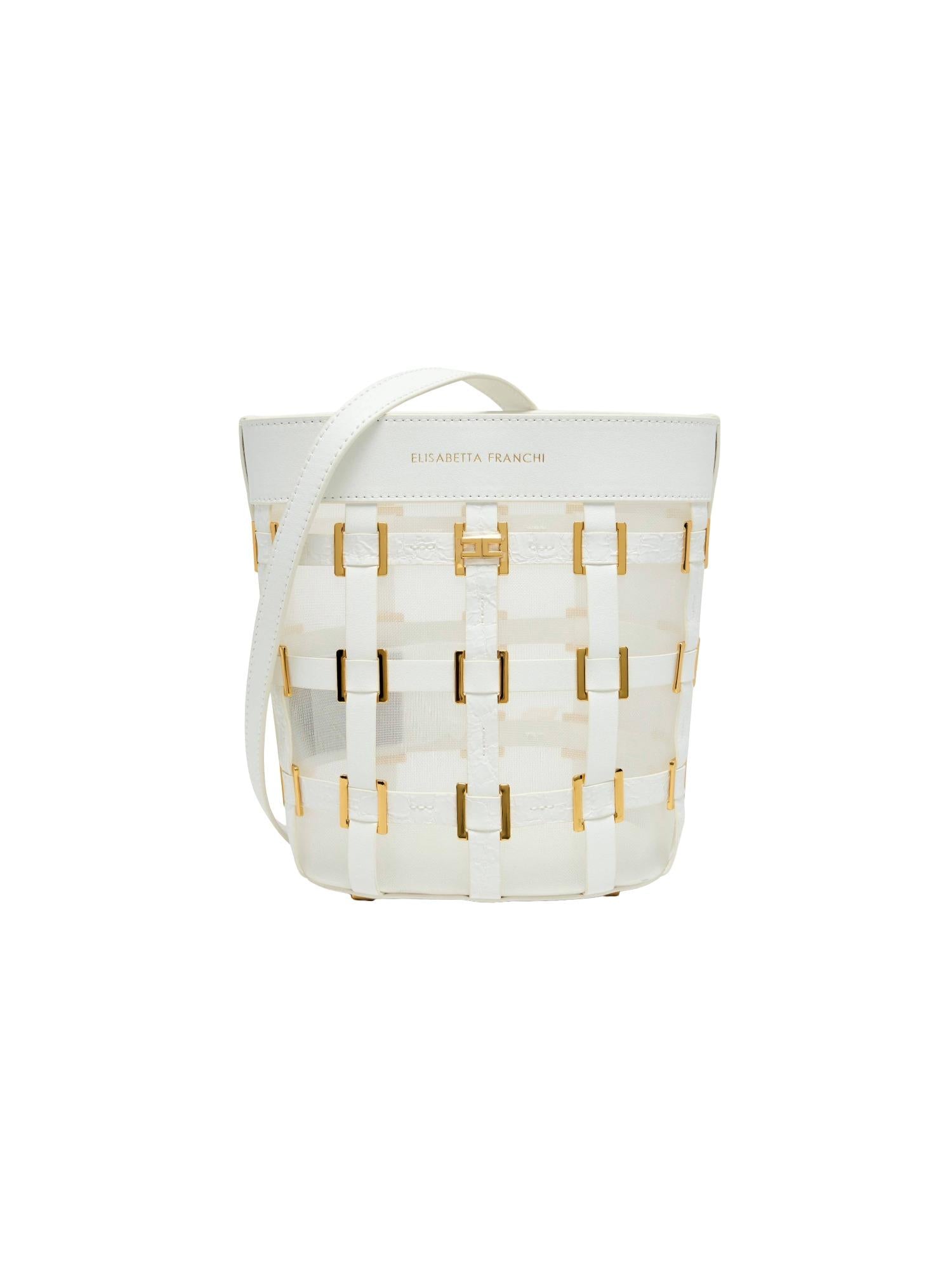 Elisabetta Franchi Borsa a secchiello in rete