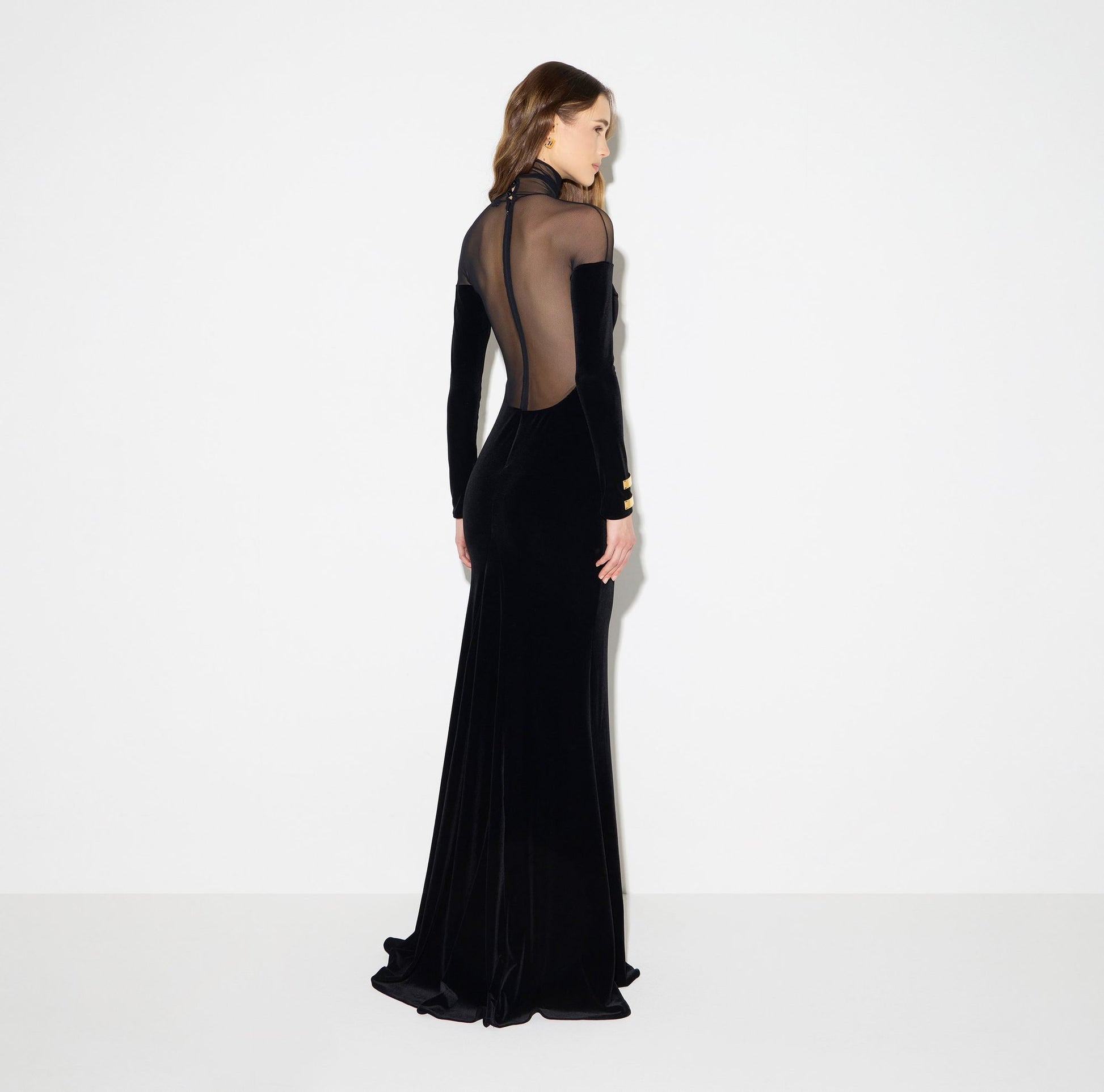 Abito Red Carpet in velluto e tulle