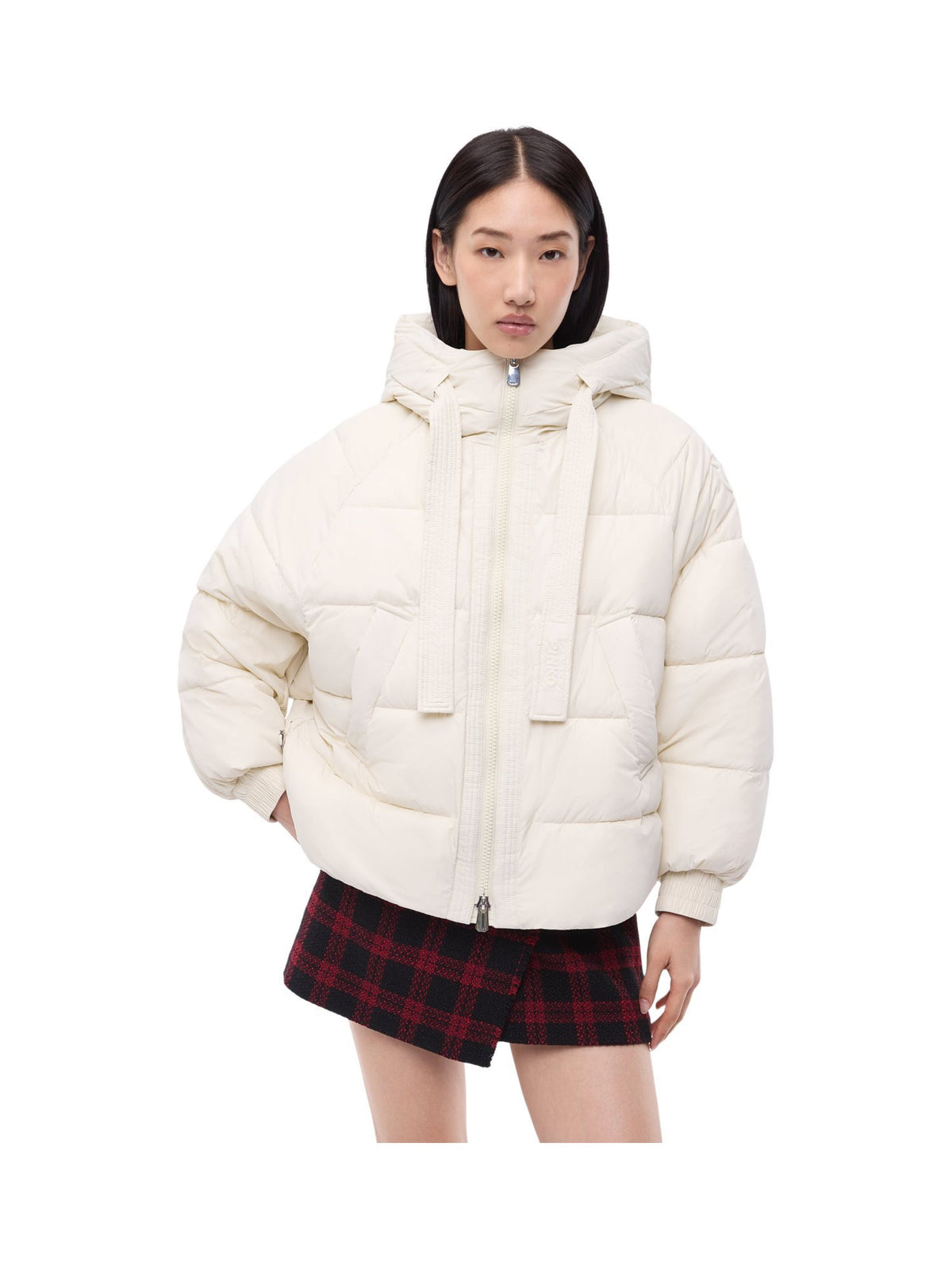 Giacca blouson oversize con cappuccio