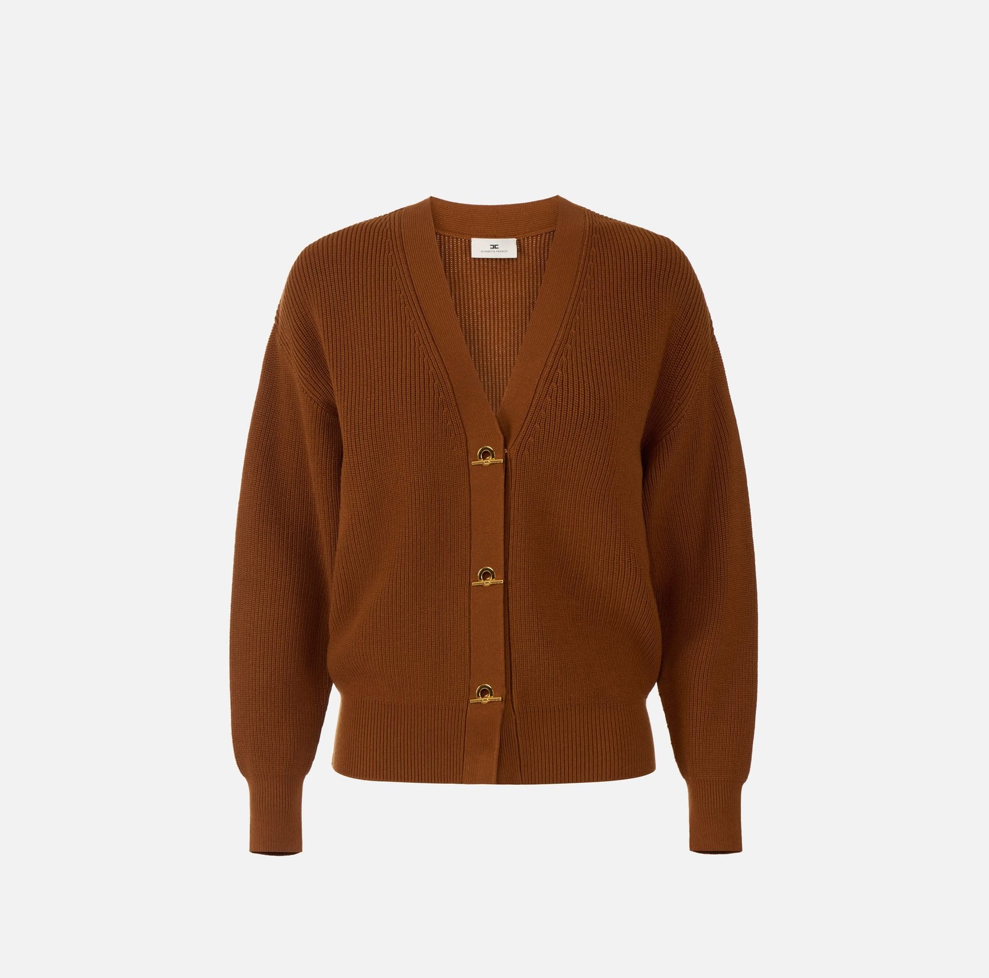 Cardigan in maglia con bottoni gioiello