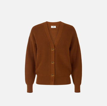 Cardigan in maglia con bottoni gioiello