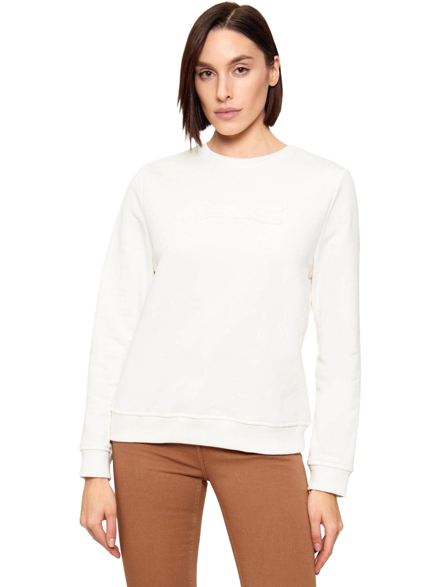 Elisabetta Franchi Felpa con logo in rilievo