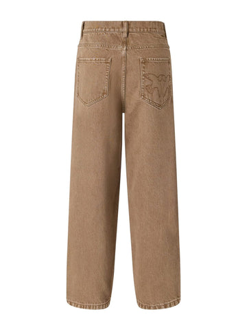 Pantalone con applicazioni in Denim