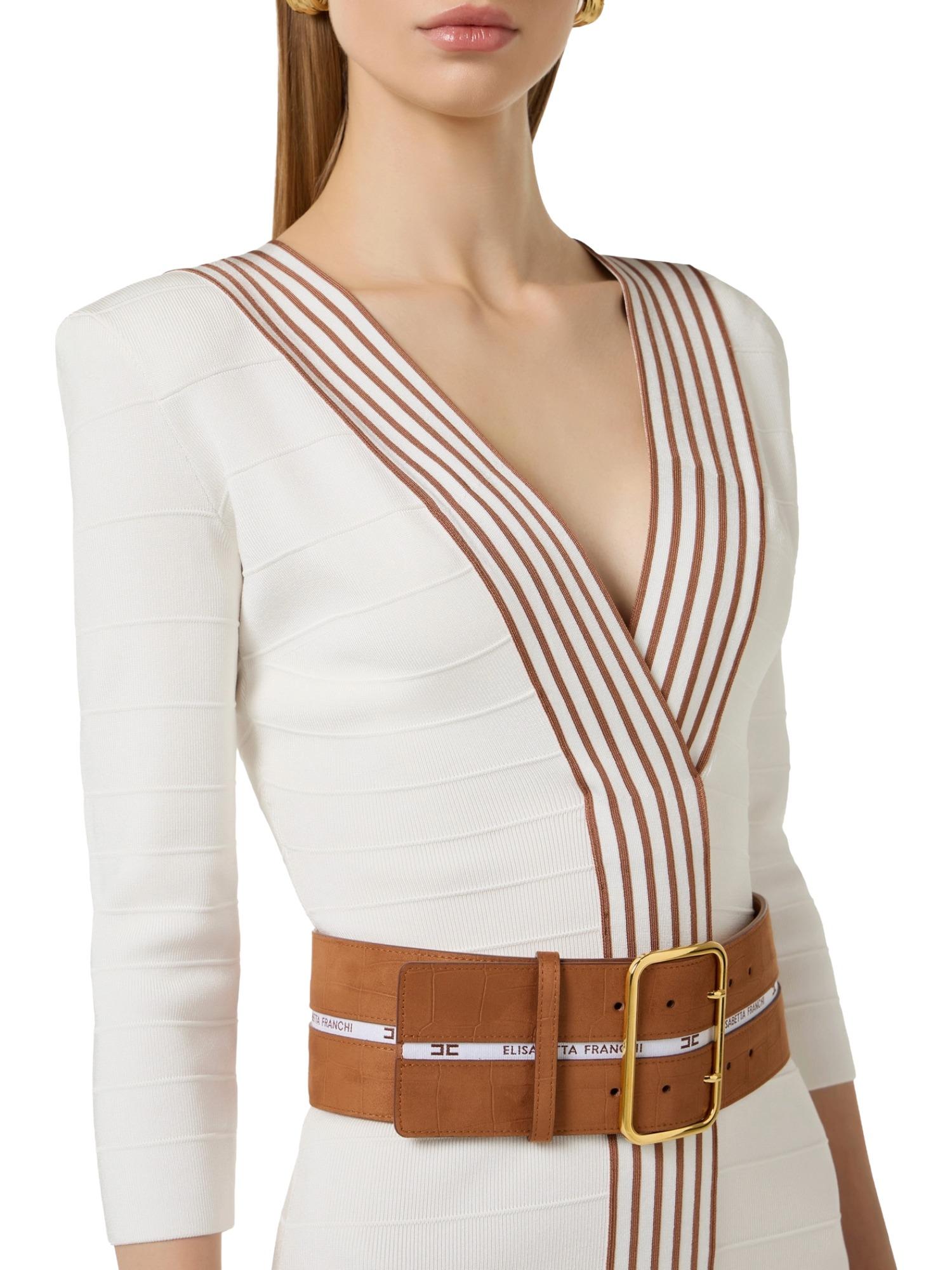 Elisabetta Franchi Abito con bande a righe