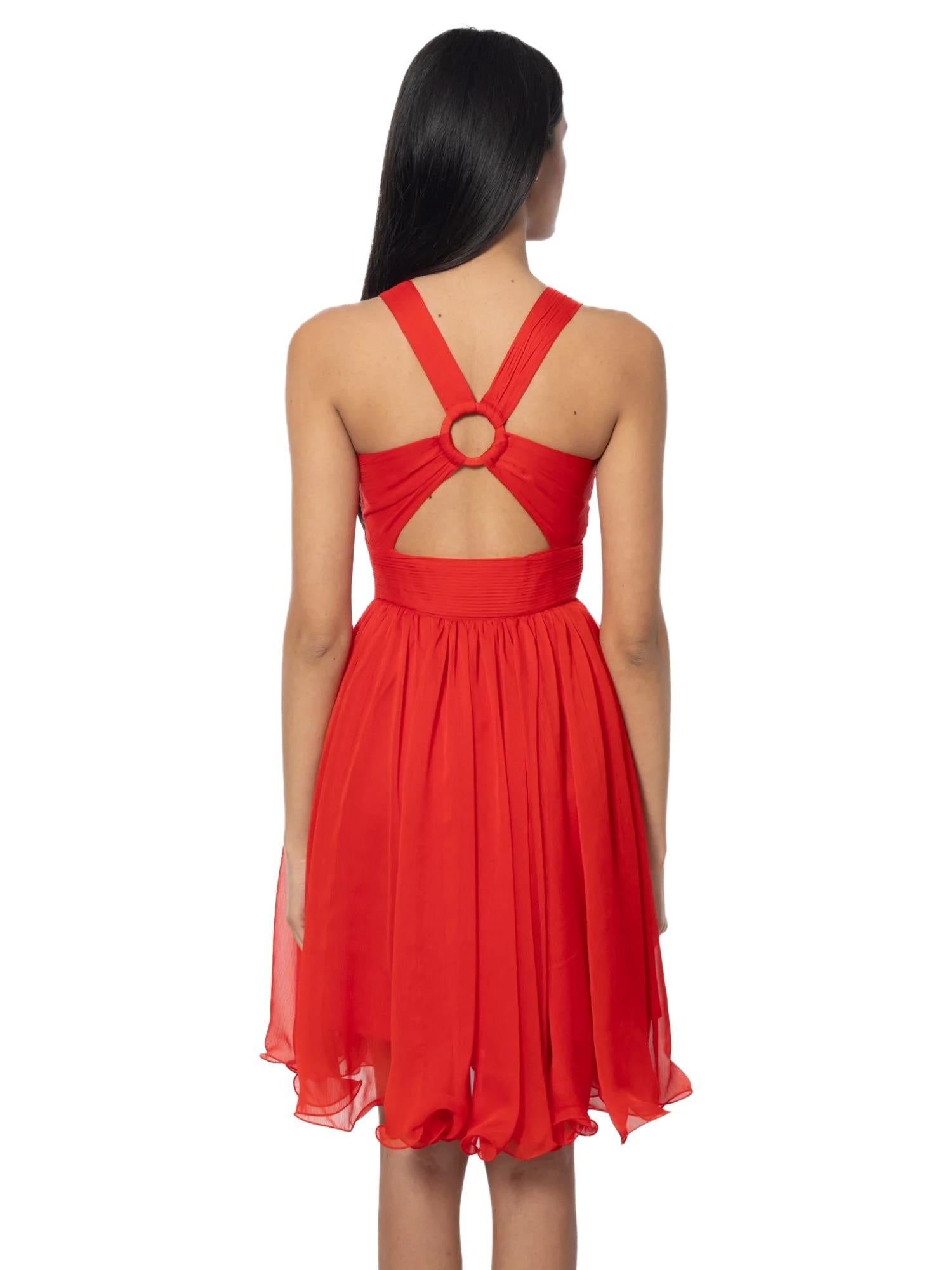 Ermanno Firenze korte chiffonjurk