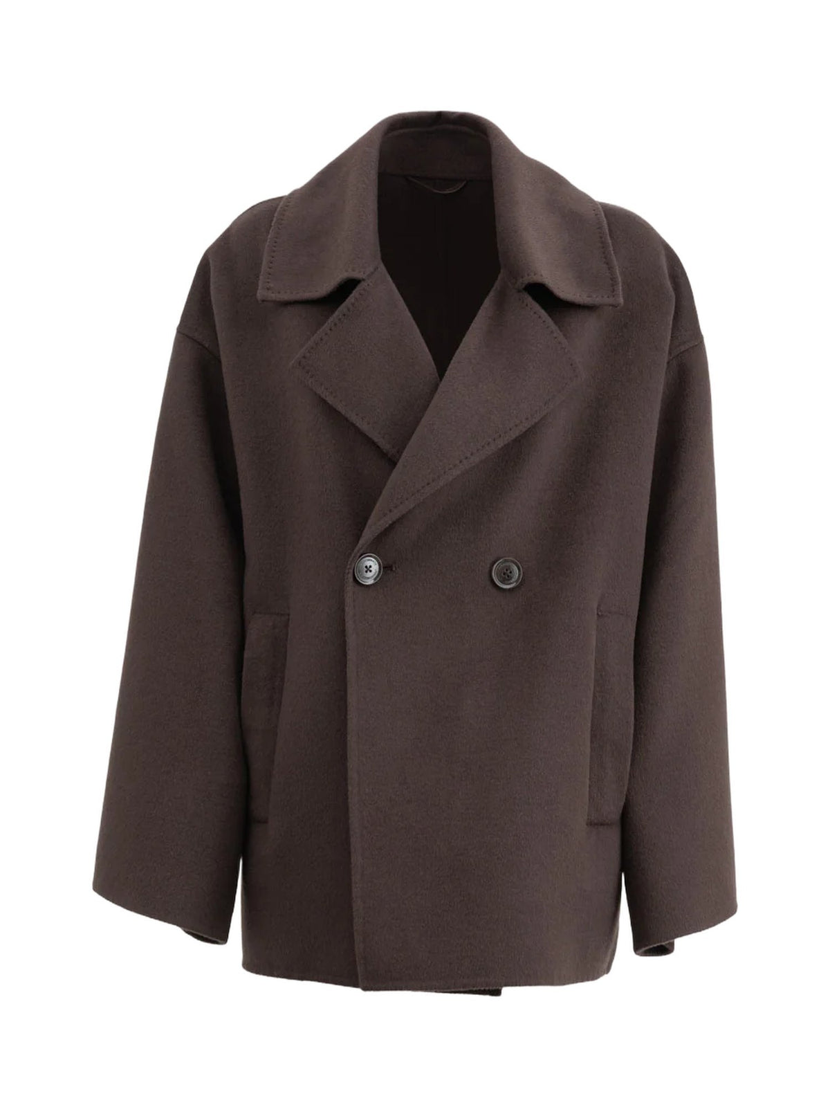 Cappotto corto double in panno