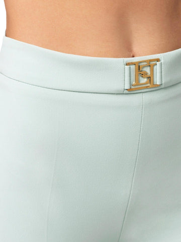 Elisabetta Franchi Pantalone in crepe con logo