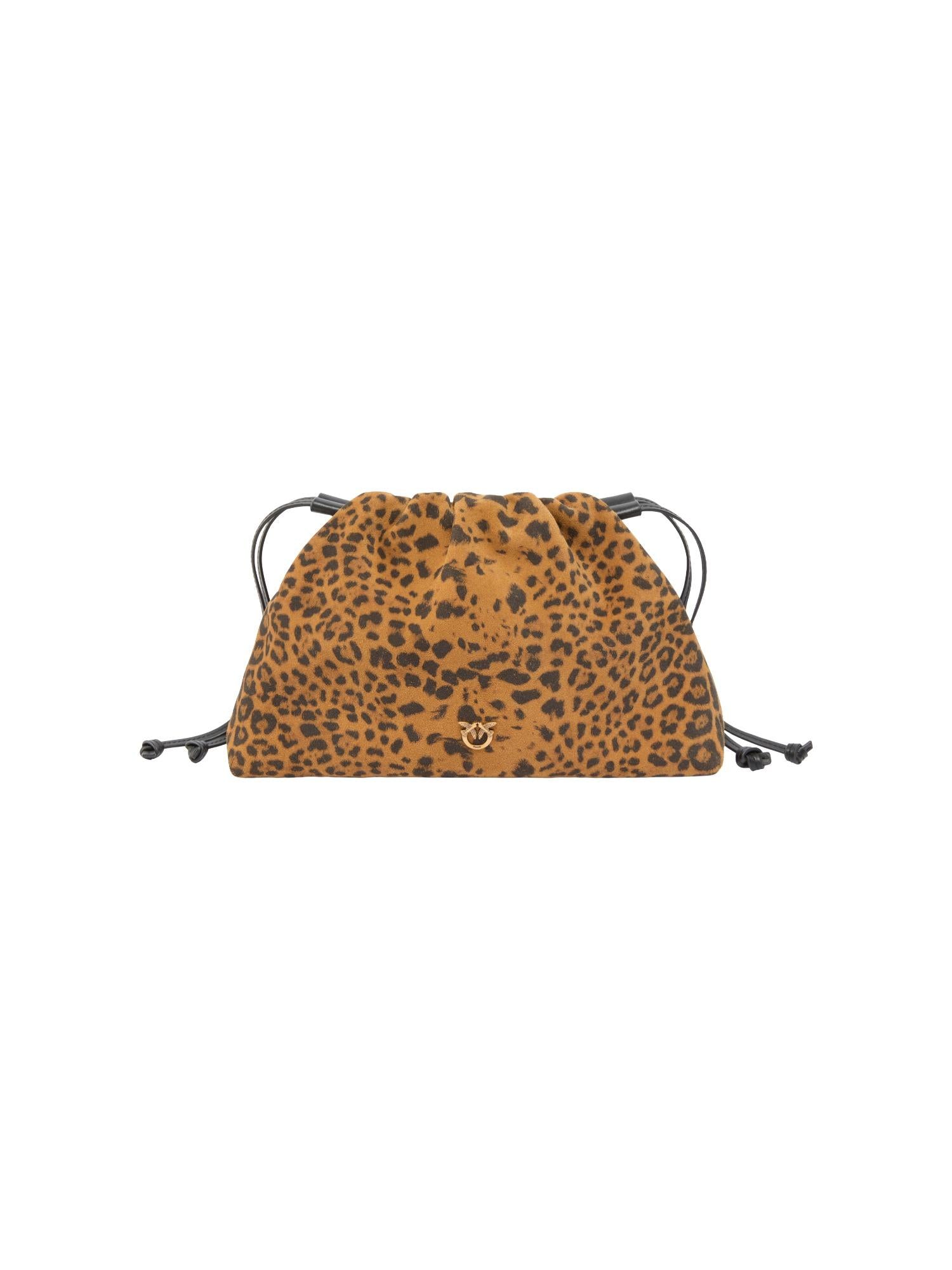 Pinko Borsa leopardata in suede
