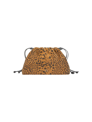 Pinko Borsa leopardata in suede