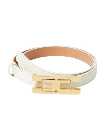 Elisabetta Franchi Cintura con doppio logo 2 cm