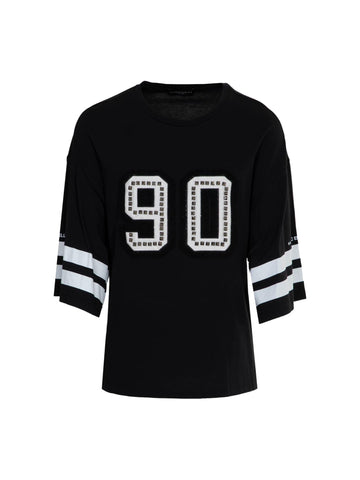 Marc Ellis T-shirt oversize con borchie