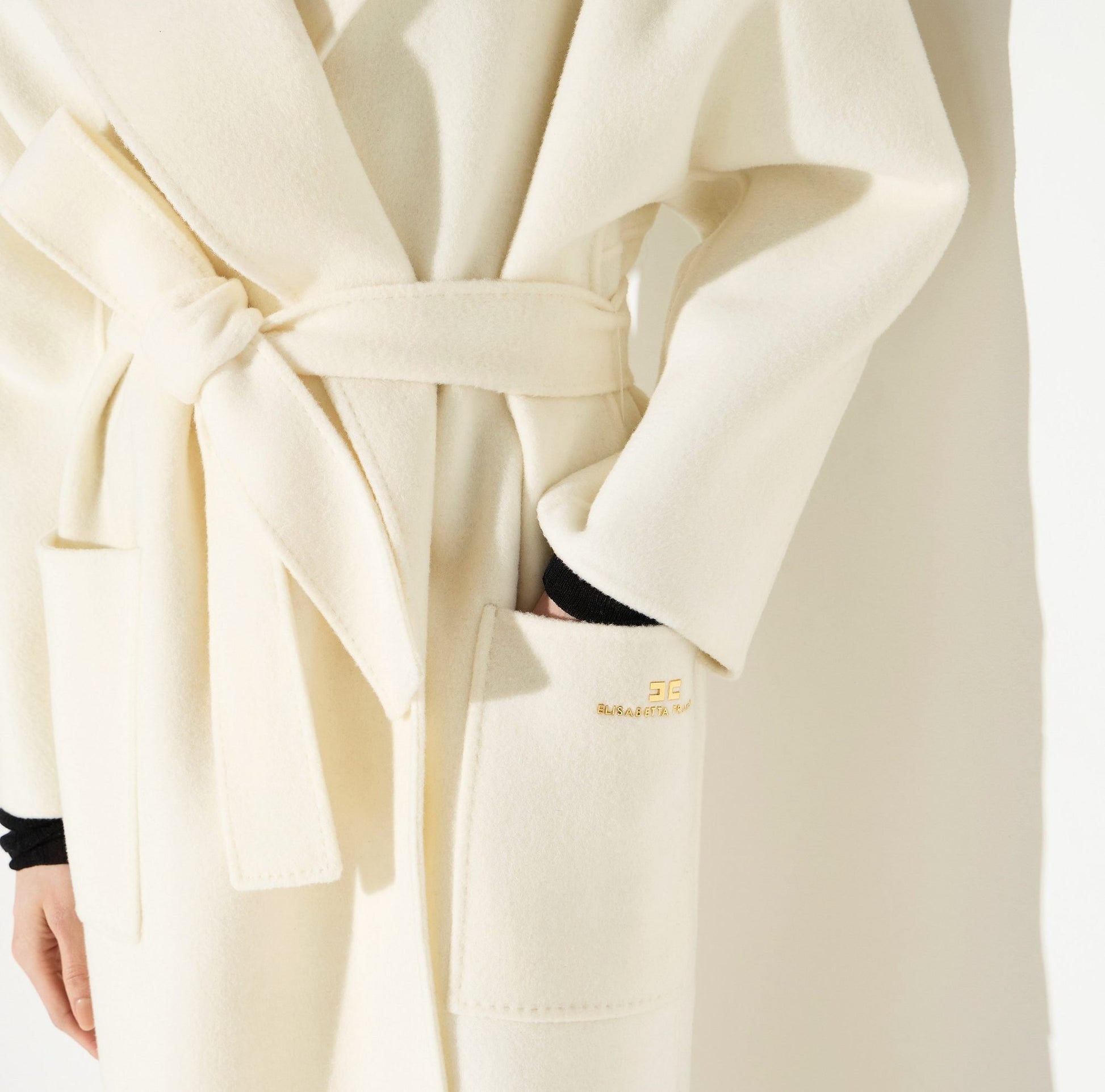 Cappotto in panno double di lana