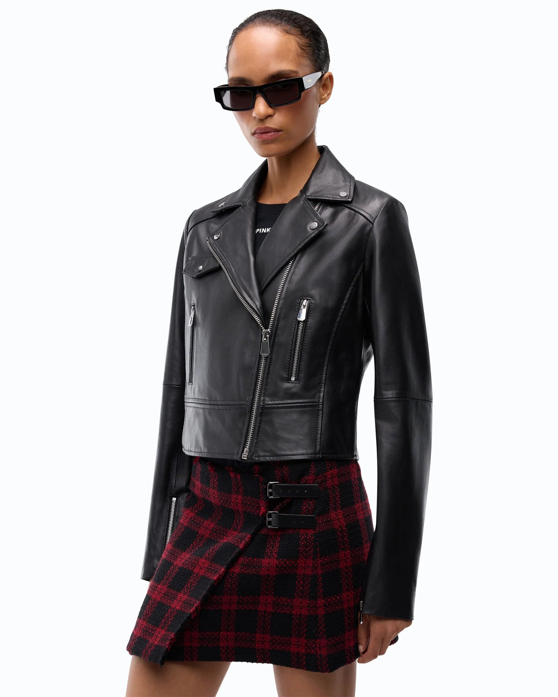 Pinko Chiodo in Morbida Nappa con Zip Decentrata donna