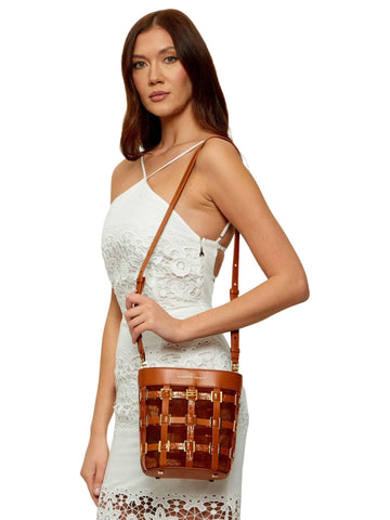 Elisabetta Franchi Borsa a secchiello in rete