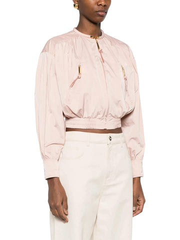 Elisabetta Franchi Bomber in tessuto vela