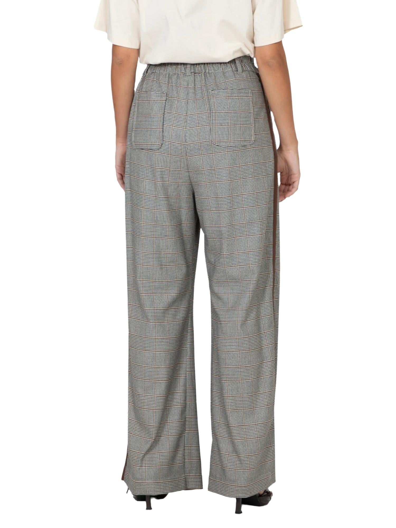 Marc Ellis Pantalone a quadri con banda laterale
