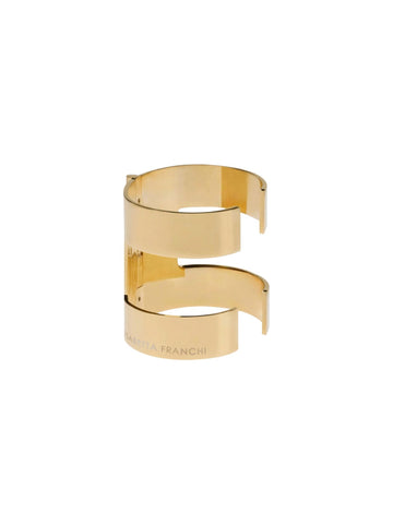 Elisabetta Franchi Bracciale rigido con logo