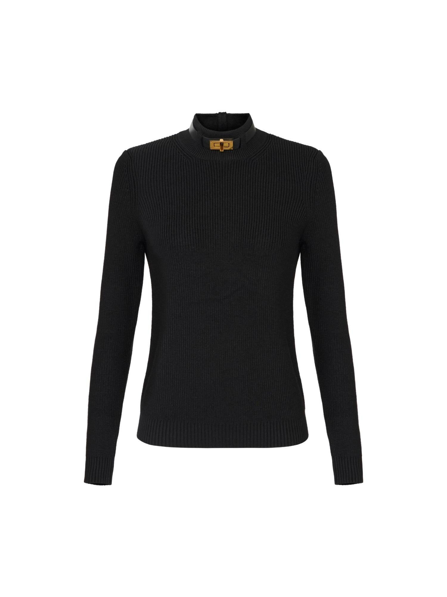 Elisabetta Franchi Maglia con cinturino gioiello