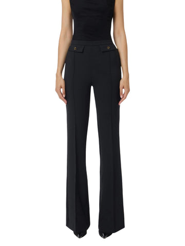 Elisabetta Franchi Pantalone a palazzo in crepe