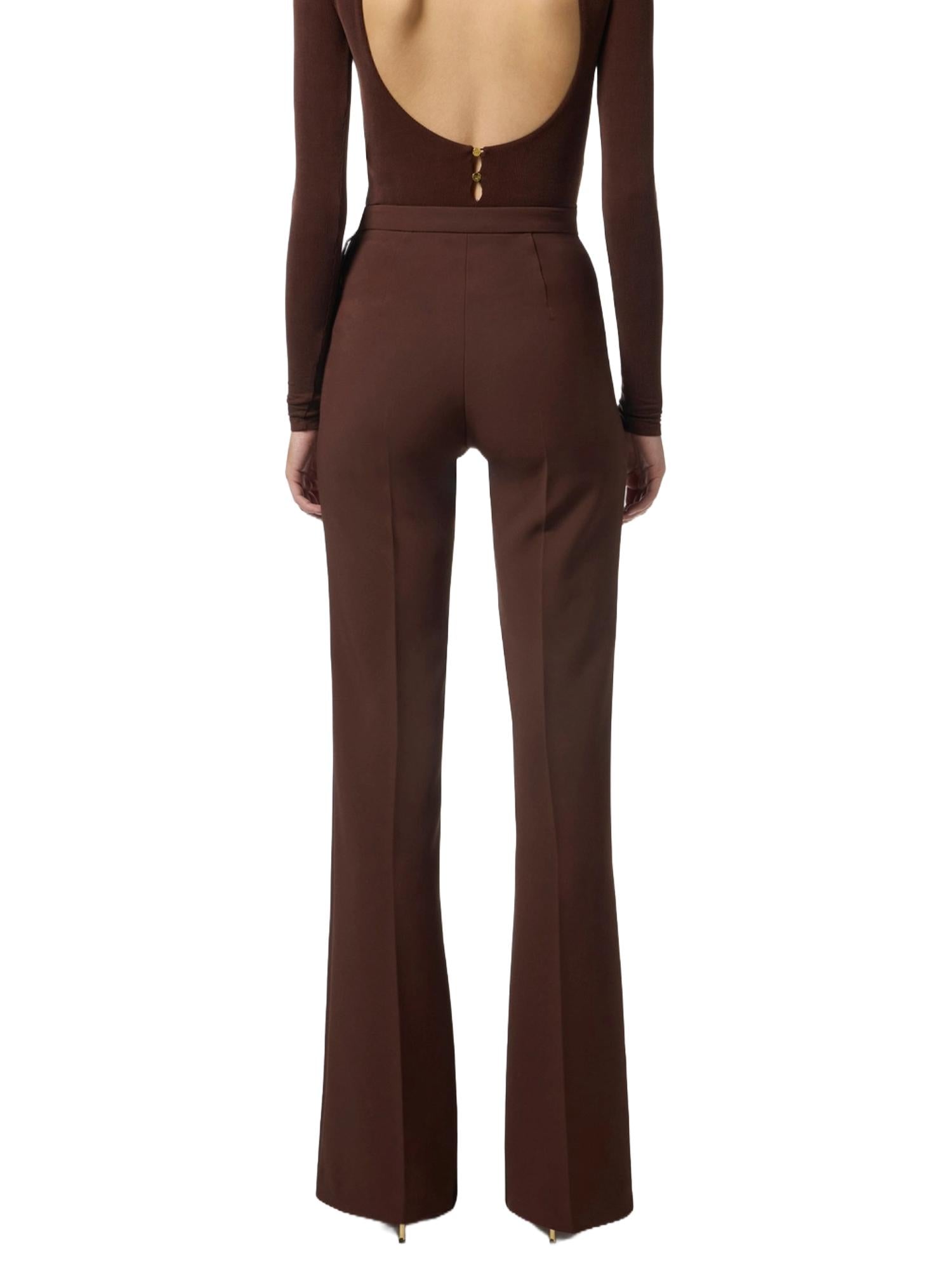 Elisabetta Franchi Pantalone a palazzo in crepe